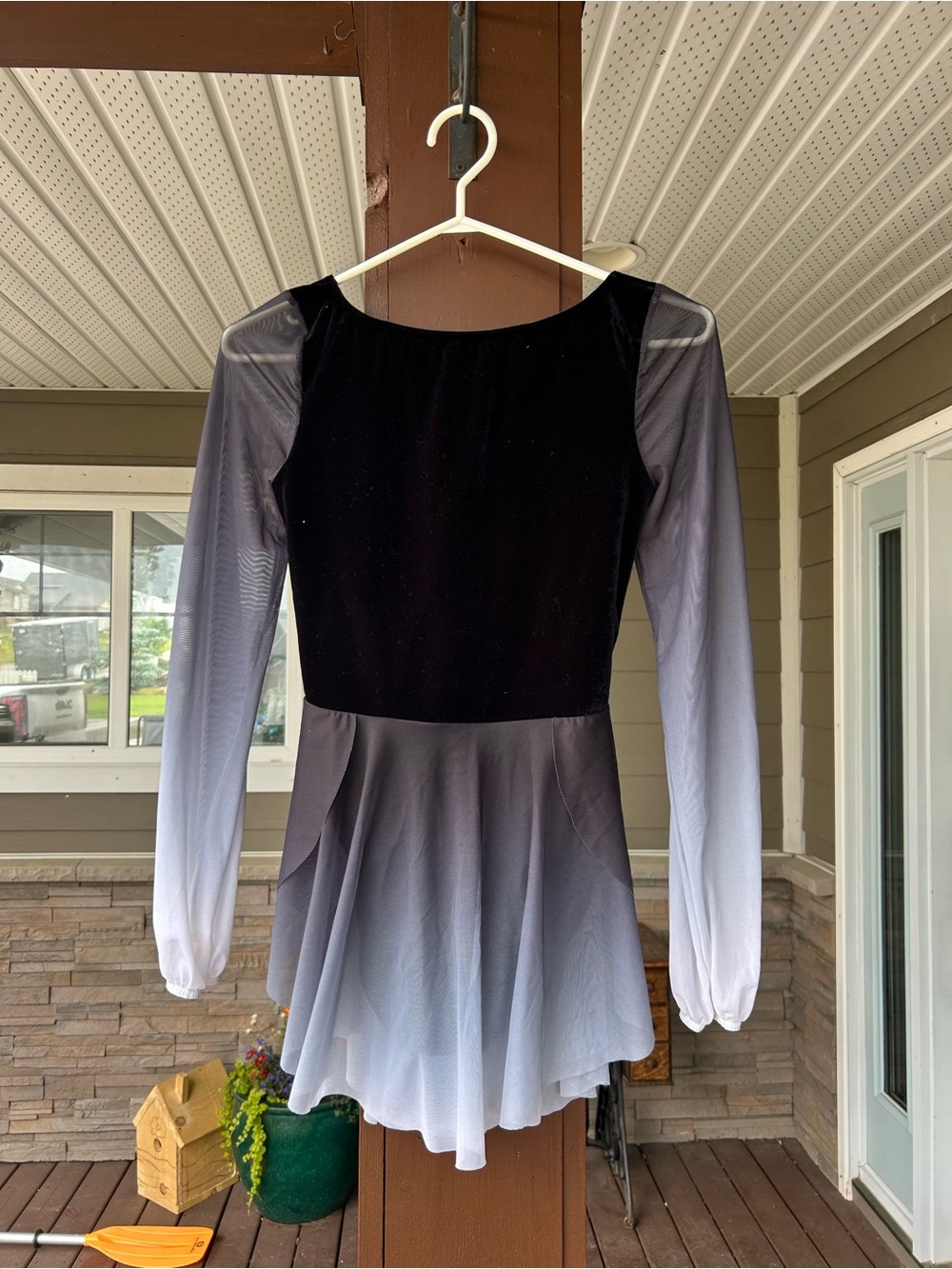 Weissman Black to White Ombre Dance Costume SA